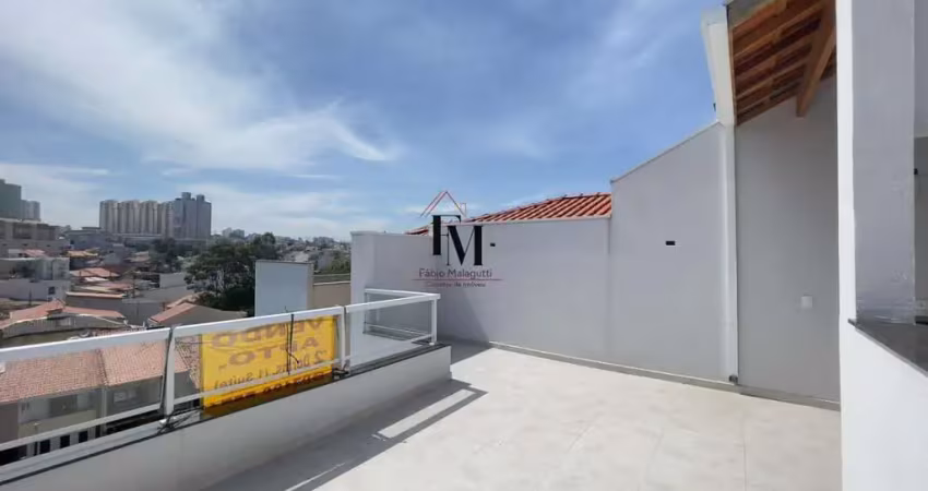 Cobertura duplex para venda em santo andré, vila scarpelli, 2 dormitórios, 1 suíte, 3 banheiros, 1 vaga