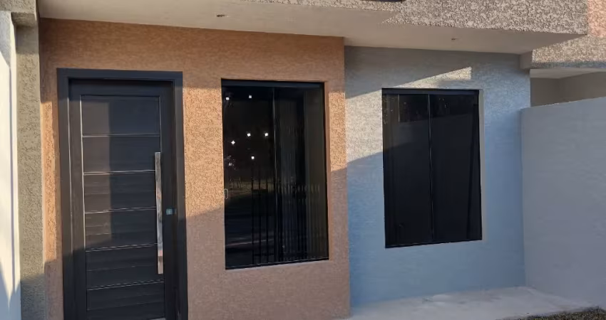 Tatuquara/sta rita - 43m2 - linda residencia 02 quartos, garagem, sala e cozinha, lavanderia, px br sentido araucaria