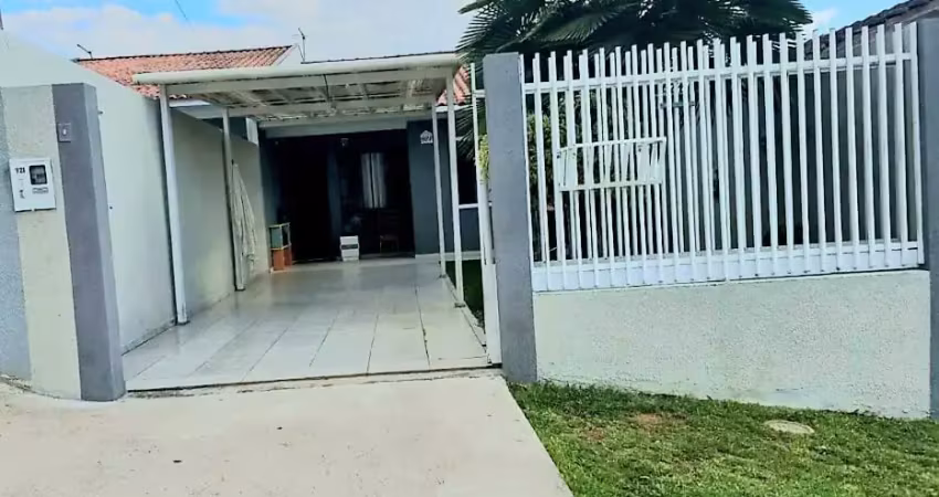 Araucária/capela velha - 99m2 - excelente residêcia 03 quartos, sala, cozinha, bwc, area serviço, edícula com churrasq, 01 vaga coberta, ter 06x30