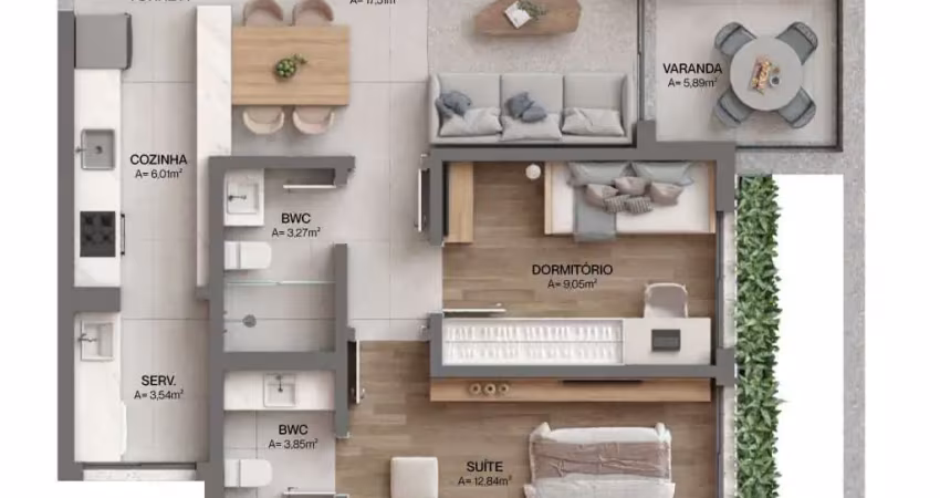 Apartamento à venda no bairro cacupé - florianópolis/sc