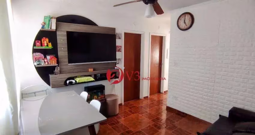 Apartamento a venda na vila industrial 2 dormitórios, 1 vaga, 50 m²