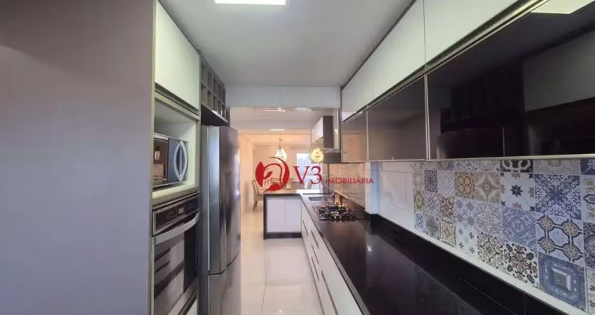 Apartamento a venda na vila carrãorão 155metros/3suites/3vagas livres/mobiliado