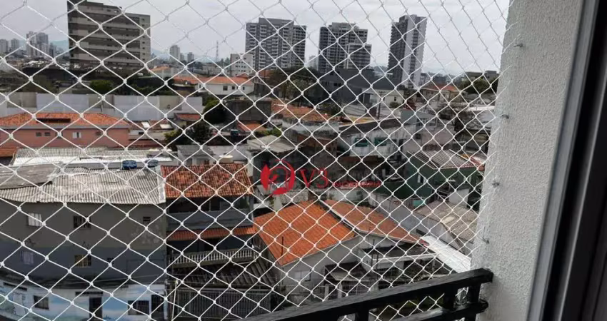 Apartamento a venda com 2 dormitorios, sala e cozinha integrada, com vaga varanda e sacada