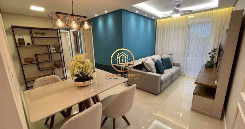 Apartamento á venda de 79m², com 3 dormitórios no Jardim Antonio Von Zuben em Ca