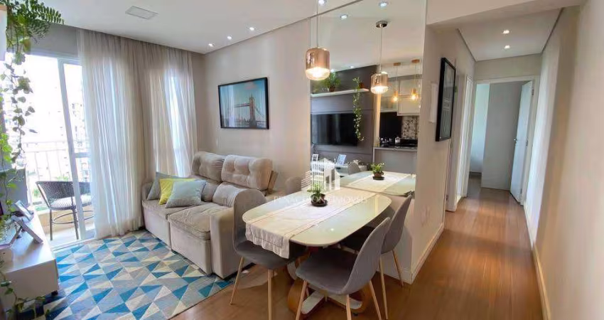 Apartamento com 2 dormitórios à venda, 50 m² por R$ 307.000 - Cariobinha - Americana/SP
