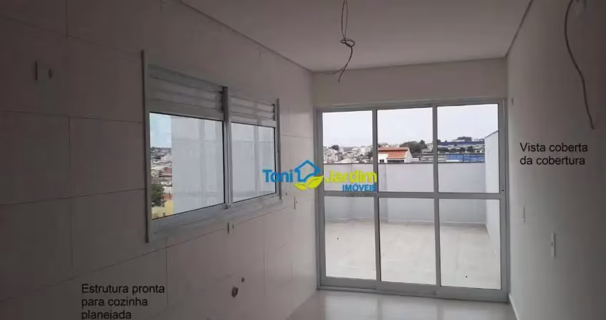 Cobertura com 2 dormitórios à venda, 86 m² por r$ 474.000,00 - utinga - santo andré/sp