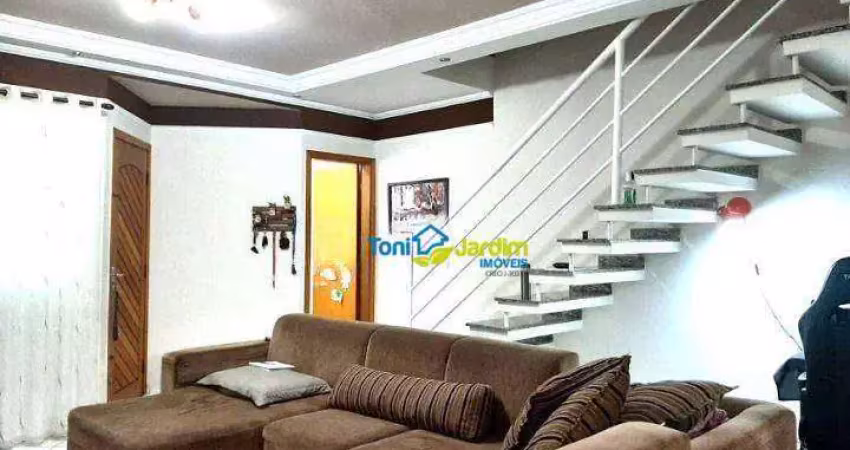 Sobrado com 3 dormitórios à venda, 140 m² por r$ 779.000,00 - jardim utinga - santo andré/sp