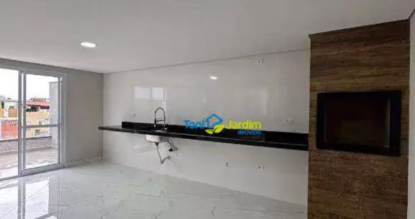 Cobertura com 2 dormitórios à venda, 62 m² por r$ 600.000,00 - vila linda - santo andré/sp