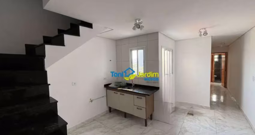 Cobertura com 2 dormitórios para alugar, 106 m² por r$ 2.806,00/mês - parque das nações - santo andré/sp