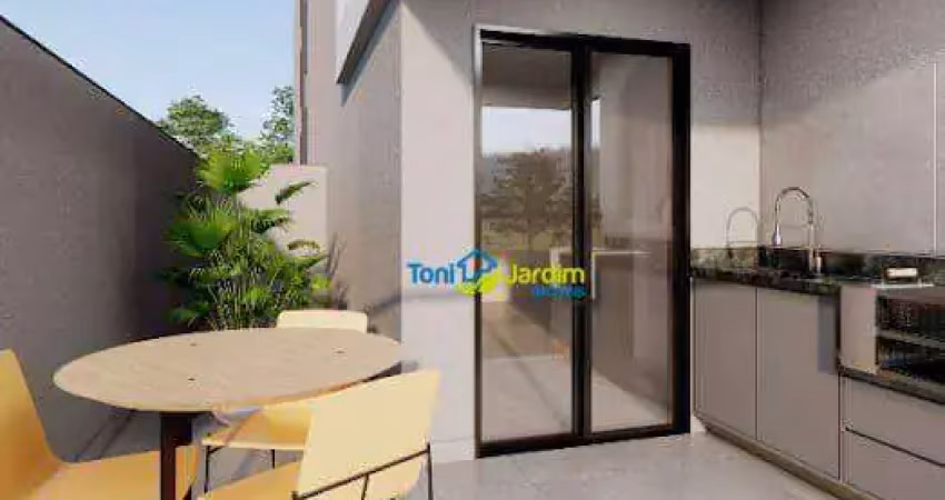 Apartamento garden com 2 dormitórios à venda, 75 m² por r$ 649.000,00 - campestre - santo andré/sp