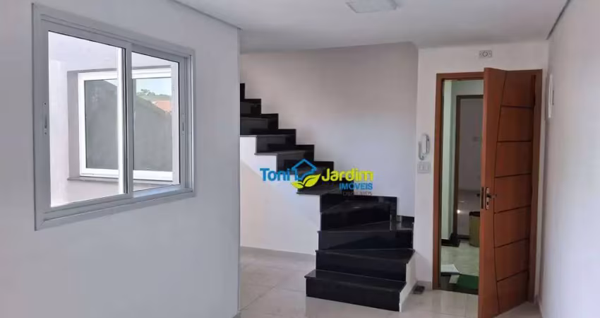 Cobertura com 2 dormitórios à venda, 100 m² por r$ 510.000,00 - parque capuava - santo andré/sp