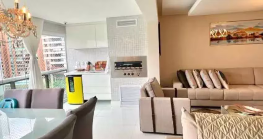Oportunidade, apartamento amplo e mobiliado a venda no condominio leparc residencial resort 3 suites 3 vagas de garagem