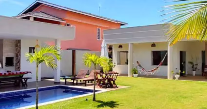 Casa a venda no condominio villas do jacuipe, litoral norte da bahia, pier privativo, infraestrutura total, nascente, tres suites em jacuipe