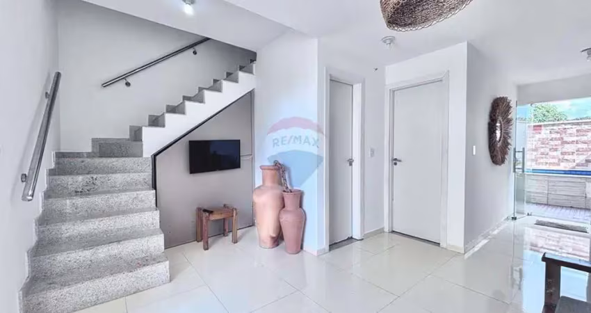 Duplex mobiliado com piscina privativa a 300m da praia do muta