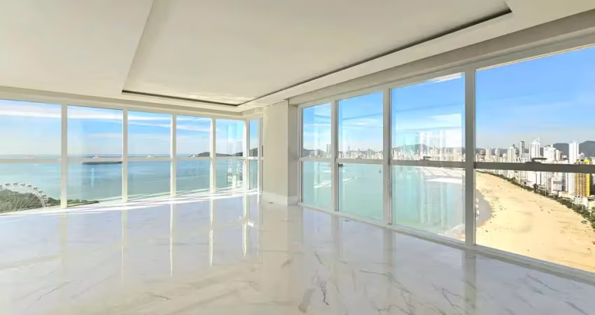 Cobertura horizontal com piscina privativa, 4 suítes e vista para o mar em Balneário Camboriú
