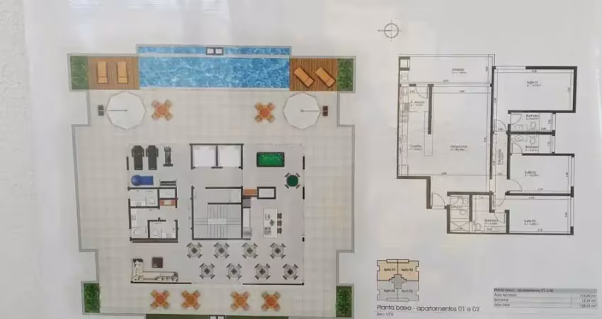 Apartamento com 3 suítes e 2 vagas de garagem no Bairro Jurerê Internacional - Florianópolis