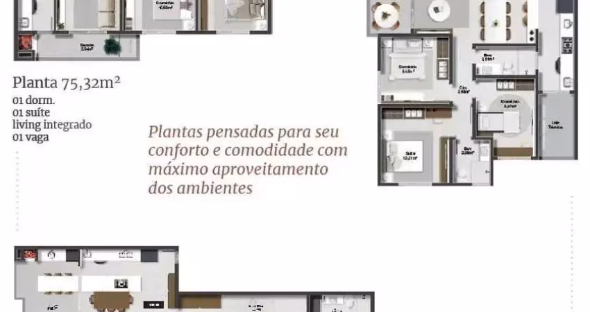 Apartamento com 3 dormitórios sendo 1 suíte e Àrea de lazer completa no Centro de Camboriú