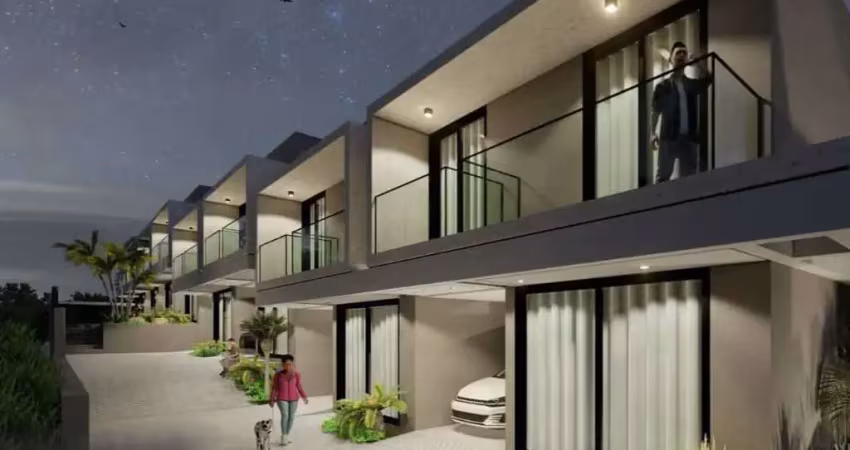 Casa com 2 suítes, 1 vaga de garagem e 105 m² privativos no Bairro Morrinhos - Garopaba/SC