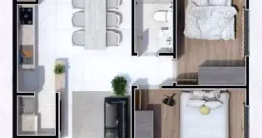 Apartamento na planta com 2 dormitórios e 1 vaga de garagem em indaial- sc