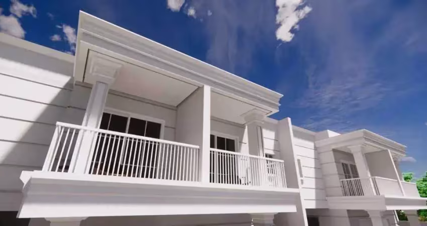 Sobrado de alto padrão com 3 suítes  e 2 vagas de 178m² a 230m da praia de itajuba - barra velha/sc