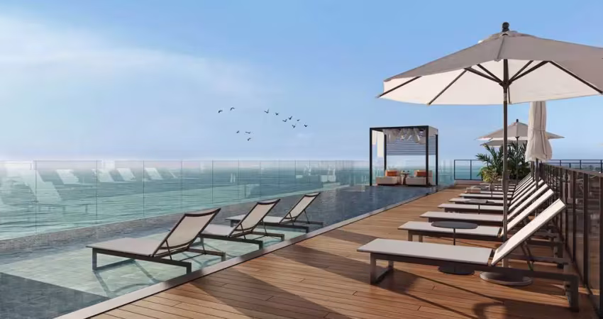 Apartamento na planta frente mar com 4 suítes e 4 vagas na garagem em barra velha