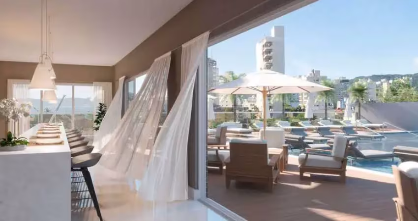 Apartamento com 01 suíte + 02 demi-suítes e 2 vagas de garagem em canto da praia - itapema/sc