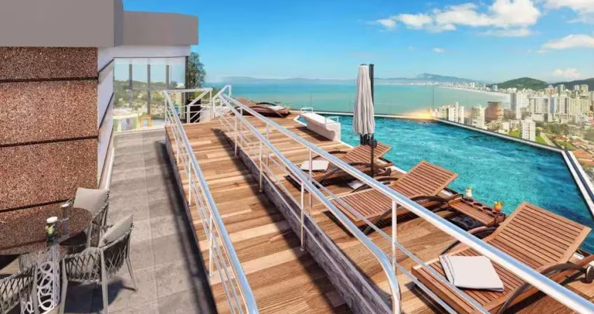 Apartamento em construção com 1 dormitório e 1 vaga de garagem no bairro canto da praia em itapema