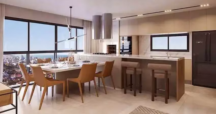 Apartamento com 1 suíte, 02 demi-suítes e 1 vaga de garagem em balneário piçarras/sc.