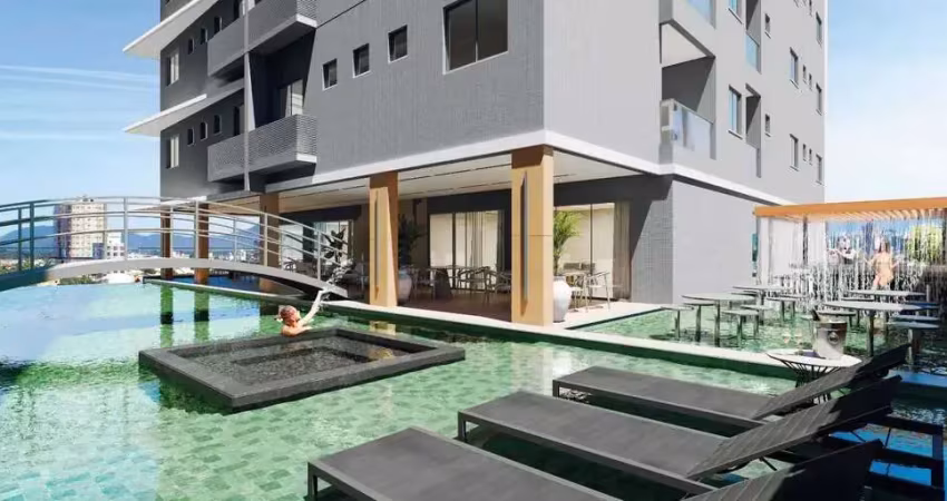 Apartamento em construção 50m do mar com 3 suítes e 2 vagas em porto belo