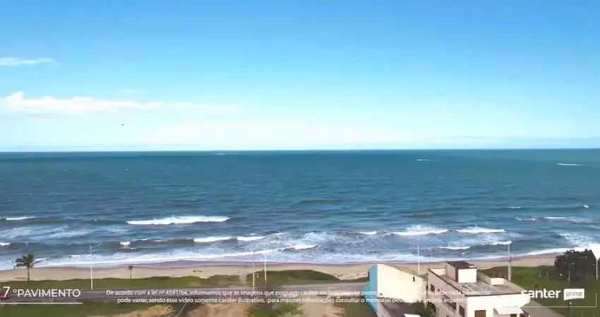 Apartamento vista mar em obras com 3 dormitórios sendo 1 suíte e 2 vagas tabuleiro - barra velha sc