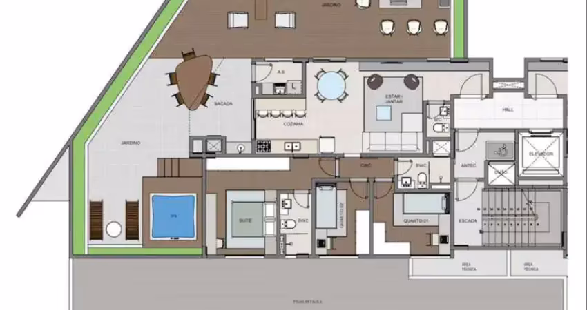 Apartamento giardino com 3 dormitórios sendo 1 suíte e 2 vagas, entrega set 2025 - joinville/sc
