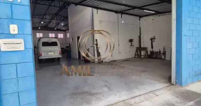 Aluguel de galpão comercial com 285m² em são josé dos campos-sp, parque santos dumont: 2 salas, 2 banheiros, 4 vagas de garagem.