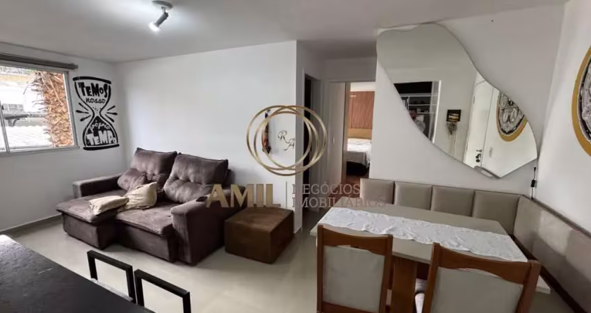 Apartamento reformado mobiliado,  2 dormitórios, 1 suíte, 44m², spazio campos das violetas, jardim américa