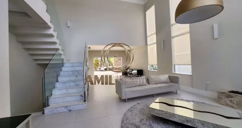 Luxuosa casa em condomínio à venda em são josé dos campos-sp, bairro condomínio residencial jaguary. 4 quartos, 4 suítes, 3 salas, 6 banheiros, 6 vagas.