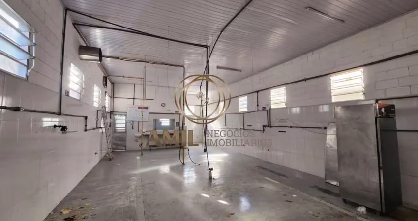 Espaço comercial de 195m² no parque industrial - oportunidade única! galpão com 3 banheiros e documentação ok para locação.