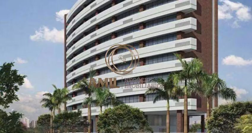 Sala comercial  mobiliada - alpha office place 50 m² - jd aquarius- zona oeste -  são josé dos campos