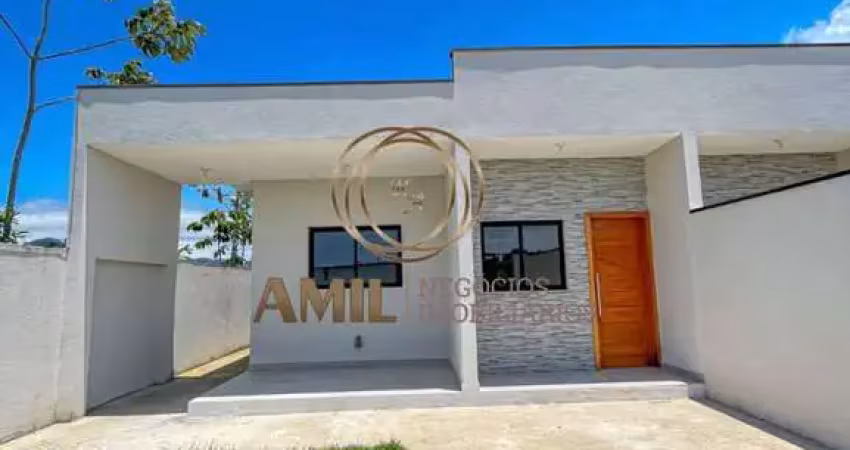Casa nova / morro do algodão / 03 dormitórios / 01 suíte / 180 m² terreno/ 84 m² área construída/ caraguatatuba