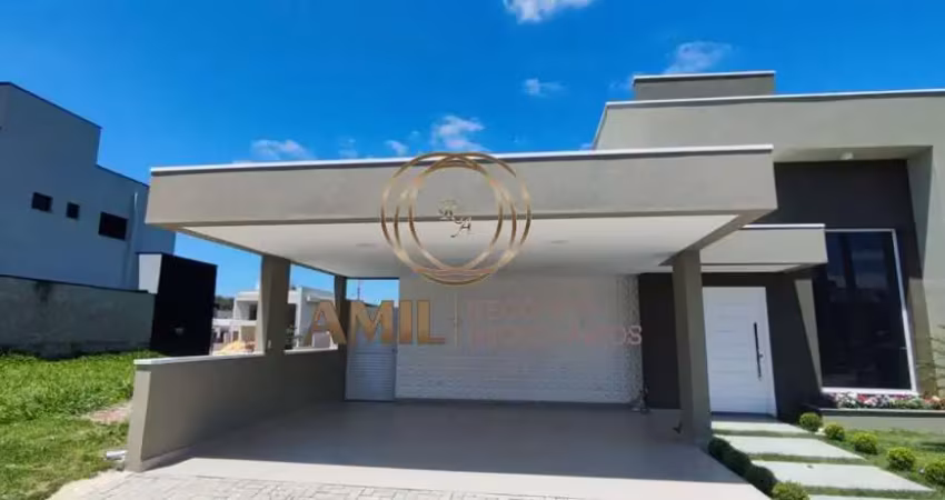Casa térrea em condomínio reserva aruanã / 03 dormitórios / 01 suíte master com closet, 179m²ac / 250m²t / são jose dos campos
