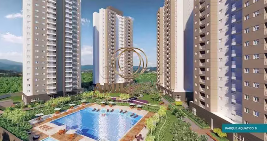 Ra amil vende apartamento, 02 dormitórios sendo 01 suíte, planejado, 63m², floradas arboville, pagador de andrade - jacarei - sp