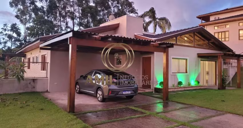 Casa de luxo à venda em condomínio - 3 quartos, 3 suítes, 3 salas, 5 banheiros, 220m² - caçapava-sp - condomínio terras de santa mariana - ra amil