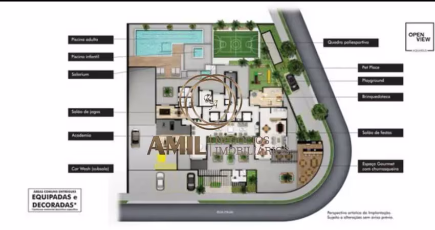 Apartamento open view / 3 dormitórios sendo 1 suíte/ aquarius/ 130 m² / são josé dos campos