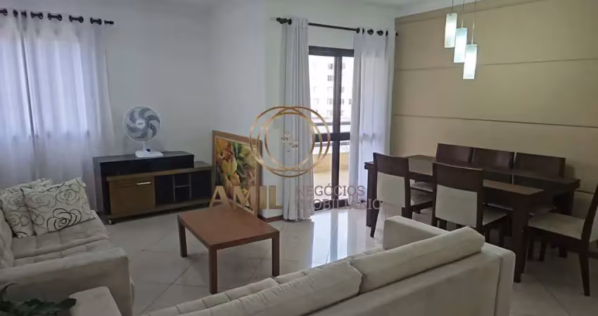 Apartamento mobiliado / 3 dormitórios sendo 1 suíte /varanda / vivendas são joão / 125m² / jardim das colinas / sjc