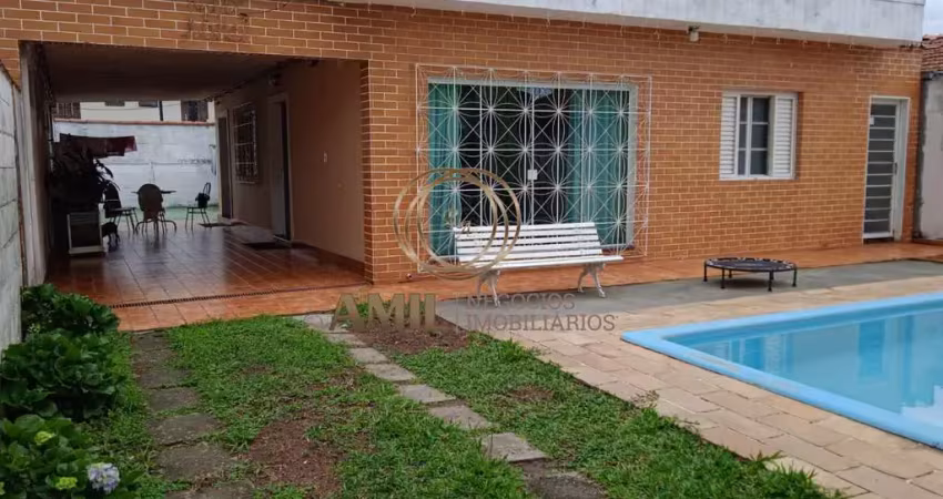 Ra amil vende casa térrea com piscina e ponto comercial / palmeiras de são josé / 03 dormitórios / 01 suíte / 02 banheiros / piscina / 460m² / são jos