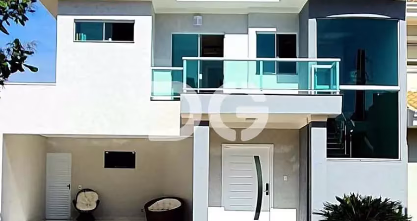 Casa à venda em paulínia, parque brasil 500, com 3 suítes, com 245 m², reserva real