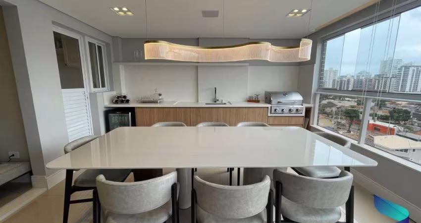 Apartamento com 3 dormitórios à venda, 127 m² por R$ 1.700.000,00 - Canto do Forte - Praia Grande/SP