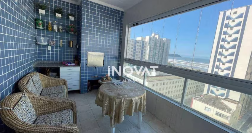 Apartamento com 3 dormitórios à venda, 101 m² por R$ 800.000,00 - Vila Guilhermina - Praia Grande/SP