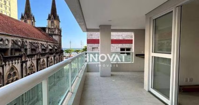 Apartamento no Embaré - Santos, com vista para o mar, 2 suítes
