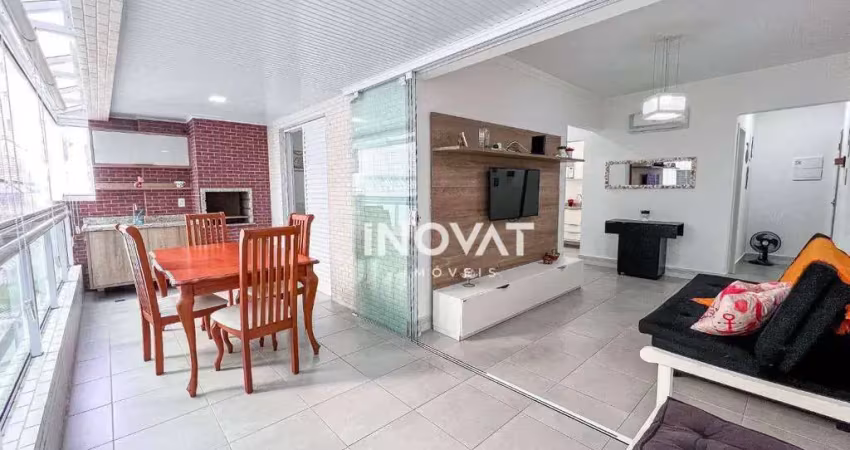 Apartamento com 1 dormitório à venda, 57 m² por r$ 460.000,00 - canto do forte - praia grande/sp