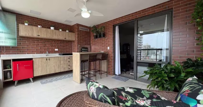 Apartamento com 3 dormitórios à venda, 145 m² por r$ 1.200.000,00 - vila guilhermina - praia grande/sp