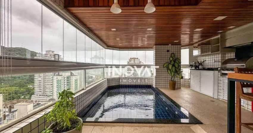Apartamento com 4 dormitórios, 205 m² - venda por r$ 3.200.000,00 ou aluguel por r$ 15.132,67/mês - canto do forte - praia grande/sp